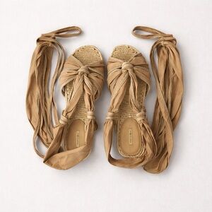 Max Studio Tan Espadrille Sandals
